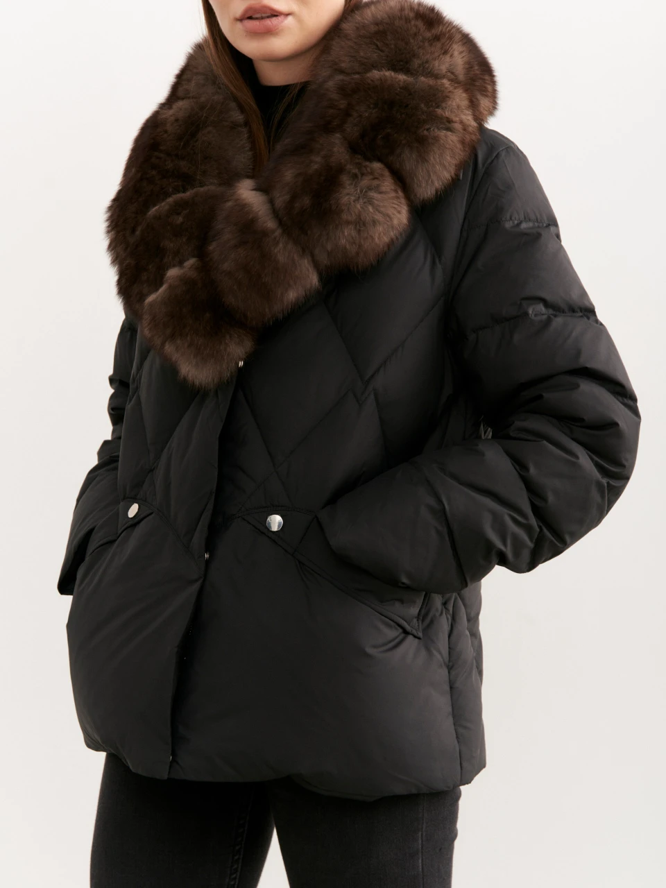 Пуховик "DARK ELEGANCE"